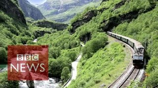 Flam The most beautiful train journey in the world BBC News [upl. by Nahtnanhoj282]