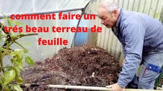 Faire un terreau de feuilles [upl. by Oramug]