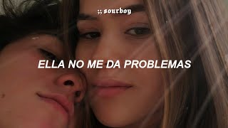 ella no me da problemas Letra [upl. by Sommer]