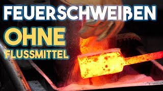 Damast schmieden ohne Borax Anleitung Tutorial [upl. by Saretta]