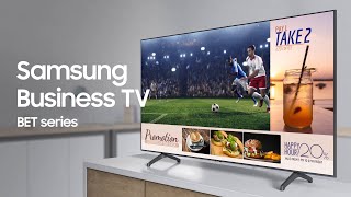 Samsung Business TV A TV built for your business  Samsung [upl. by Nivrae]