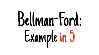 BellmanFord in 5 minutes — Step by step example [upl. by Darce]