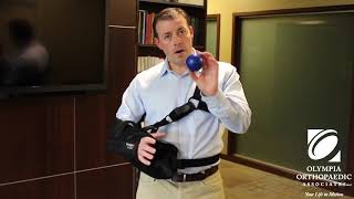 Dr Trent McKay Tutorial On Using a Sling After Shoulder Surgery [upl. by Ahsatel]