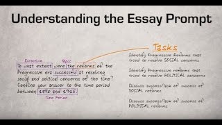 1 Understanding the Essay Prompt [upl. by Paryavi]