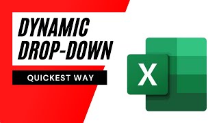 The Quickest Way To Create Dynamic Drop Down List In Excel [upl. by Ned629]