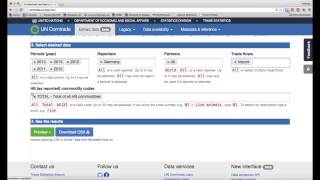 Using UN Comtrade [upl. by Putnem]