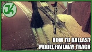 How to ballast model railway track [upl. by Daenis]