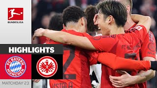 Bayern Shows No Mercy  FC Bayern München  Eintracht Frankfurt  Highlights  Matchday 23 – 2425 [upl. by Alsworth444]