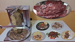 Turkish Meat Doner Kebab Recipe Detailed Meat Marinated and Serving Varieties [upl. by Riki]