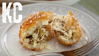 ITALIAN FRIED RISOTTO BALLS  Arancini Recipe [upl. by Gavrielle]