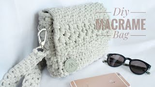 DIY Classic Macrame Bag  Klasyczna torebka ze sznurka [upl. by Ikram]