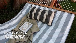 How to Make a DIY Hammock [upl. by Aztinaj]