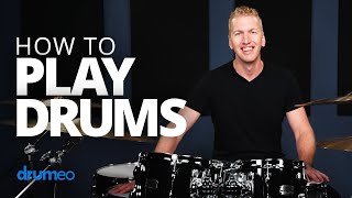 How To Play Drums Beginner Drum Lesson [upl. by Olen]