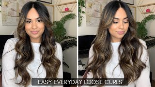 EASY EVERYDAY LOOSE CURLS [upl. by Aigneis]