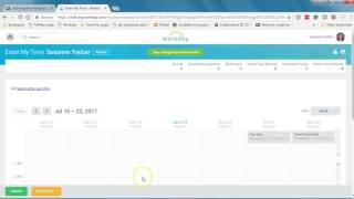 Submitting Hours in Workday [upl. by Artened]