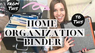 Home Organization Binder Tour  Simple amp Easy Filing System  This and Nat [upl. by Ritter]