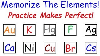 How To Memorize The Periodic Table Through Practice [upl. by Yessej]