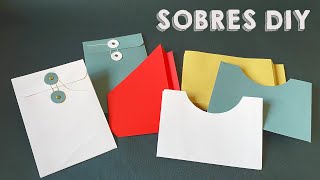 📚 Cómo Hacer BOLSILLOS o SOBRES para CUADERNOS 💛  Regalo 📦 3 PLANTILLAS [upl. by Nnalorac718]