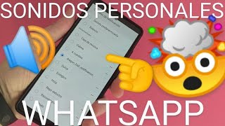 🔊📲 Cómo CAMBIAR el SONIDO de NOTIFICACIONES de WHATSAPP  PONER CUALQUIER SONIDO O CANCIÓN 2025 [upl. by Kcaj]