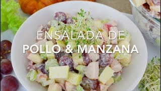 ENSALADA DE POLLO amp MANZANA  Recetas fáciles Pizca de Sabor [upl. by Oznole]