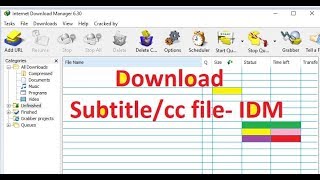 How to enable subtitlecc download in IDM  Youtube  Online player 100 [upl. by Paz634]