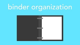 binder organization [upl. by Sunny]