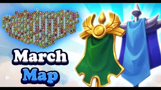 Hero Wars Mysterious Island March Map [upl. by Notak]