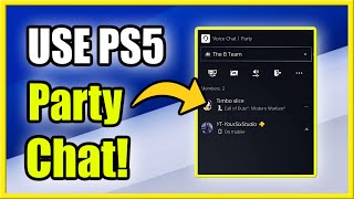 How to USE Party Chat on PS5 Create Join Leave Mute [upl. by Quackenbush]