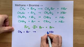 Methane  Bromine   CH4Br2 [upl. by Cofsky]