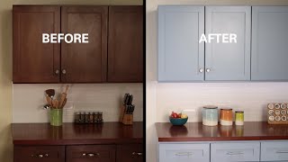 KILZ® How To Refinish Kitchen Cabinets [upl. by Kerad305]