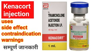 kenacort injection uses side effect warnings  triamcinolone acetonide injection [upl. by Rodablas945]