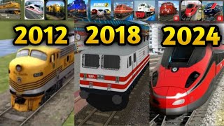 Evolution of AndroidIOS Train Simulator Games [upl. by Rocca]