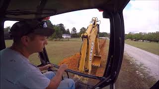 Backhoe Digging A Ditch [upl. by Reggis905]