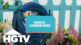 How to House How to Wrap a Garden Hose  HGTV [upl. by Chlores]