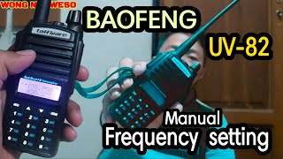 Setting frekuensi HT BAOFENG UV82 [upl. by Llertniuq]