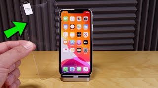 iPhone 11  How To Install Glass Screen Protector [upl. by Tucky]