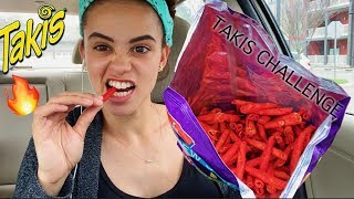 TAKIS CHALLENGE BIG BAG Eating Sounds [upl. by Ninazan]