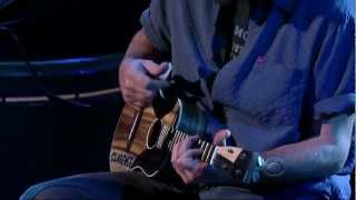 Eddie Vedder quotWithout Youquot Live on Letterman With Lyrics [upl. by Natsirk523]