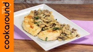 Petto di pollo ai funghi  Ricette secondi piatti veloci [upl. by Kylen175]