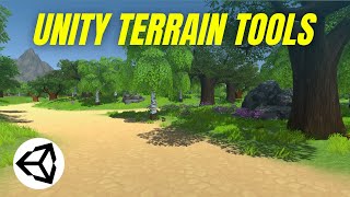 Using Terrain Tools to Create 3D Landscapes Unity Tutorial [upl. by Ellezaj]