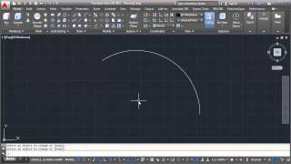 AutoCAD Draw ARC with Specific Length [upl. by Aicina574]