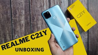 Realme C21Y Unboxing First Look amp Price in India [upl. by Nylacaj]