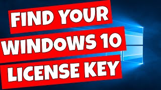 How To Get Your Windows 10 Product Or OEM License Key [upl. by Kruger445]