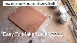 How to Prep Wood for painting Acrylic painting [upl. by Ellehc]