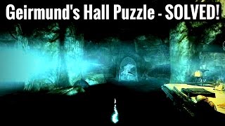 Geirmunds Hall Puzzle SOLVED  Forbidden Legend Quest  Skyrim Remastered [upl. by Attehcram]