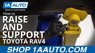 How to Raise and Support 0516 Toyota RAV4 [upl. by Llehsad]