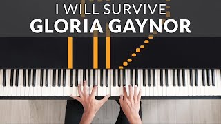 I Will Survive  Gloria Gaynor  Tutorial of my Piano Cover [upl. by Alanah]