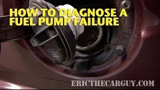 How To Diagnose A Fuel Pump Failure  EricTheCarGuy [upl. by Suzetta]