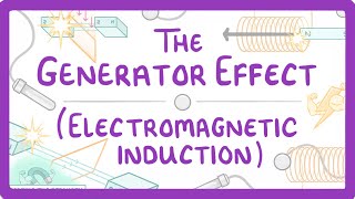 GCSE Physics  Generator Effect  Electromagnetic Induction 81 [upl. by Rhys]