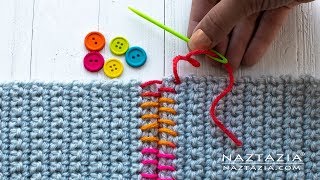 SEWING with CROCHET  TIPS on How to Sew Crochet Together [upl. by Orgalim]